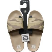 Wholesale - MEN NATURAL SLIDER CAMO SANDALS LAYER 8 ASST SIZE C/P 18